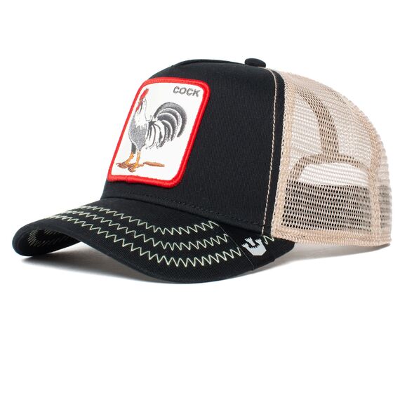 Goorin Bros. The Farm Original Baseballmütze, Snapback-Verschluss, Unisex, verstellbar, Schwarz The Cock, Einheitsgröße, Einheitsgröße
