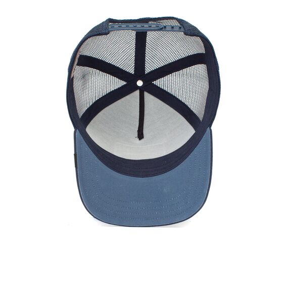 Goorin Bros. The Farm A-Frame Trucker-Kappe, The Silver Fuchs Marineblau, Einheitsgröße