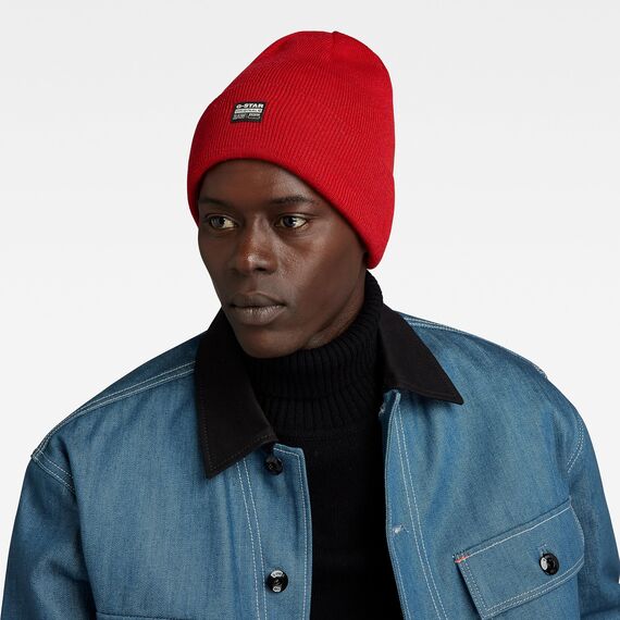 G-Star Herren Effo Long Beanie, Rot (dk flame D16624-C754-8050), PC