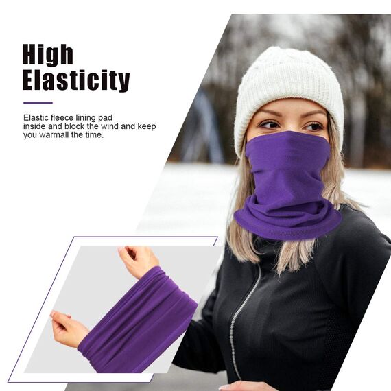 HEGCOIIE Winter Loop Schal Herren & Damen，Fleece Schlauchschal Halswärmer Halstuch Winddicht Ski Maske Warmer für Outdoor Skifahren Motorrad Laufen Radfahren