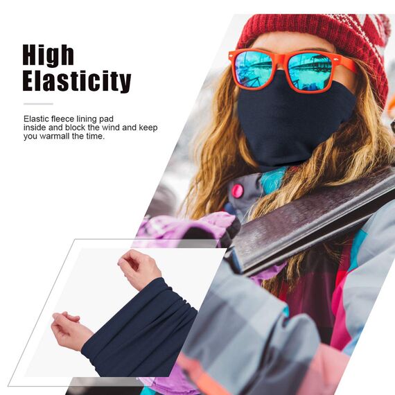 HEGCOIIE Winter Loop Schal Herren & Damen，Fleece Schlauchschal Halswärmer Halstuch Winddicht Ski Maske Warmer für Outdoor Skifahren Motorrad Laufen Radfahren