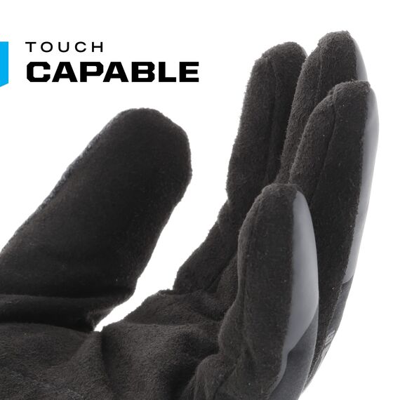 Mechanix Wear Original® Covert Handschuhe (Large, Vollständig schwarz) & ColdWork Original WinterHandschuhe (groß, schwarz/grau), Grau/Schwarz