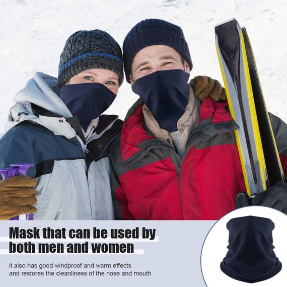 HEGCOIIE Winter Loop Schal Herren & Damen，Fleece Schlauchschal Halswärmer Halstuch Winddicht Ski Maske Warmer für Outdoor Skifahren Motorrad Laufen Radfahren