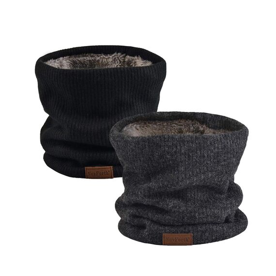 NovForth Winter Halsschlauch Herren Ski, Halswärmer Halstuch Männer Gesichtsschal Damen, Fleece Schal Schlauchtuch für Herren Gamaschenmaske, Winddichte Kreisschlaufenschals
