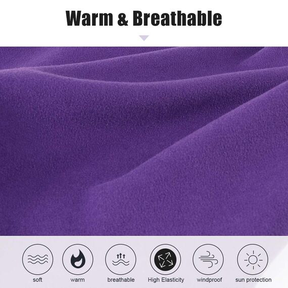 HEGCOIIE Winter Loop Schal Herren & Damen，Fleece Schlauchschal Halswärmer Halstuch Winddicht Ski Maske Warmer für Outdoor Skifahren Motorrad Laufen Radfahren