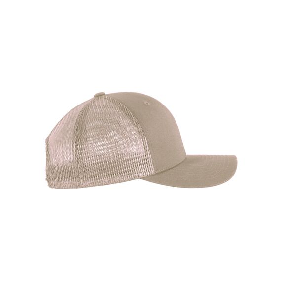 Flexfit Unisex Retro Trucker Cap, Klassische Trucker Cap mit Mesh-Rückseite, one Size, Khaki