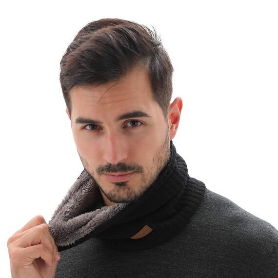 NovForth Winter Halsschlauch Herren Ski, Halswärmer Halstuch Männer Gesichtsschal Damen, Fleece Schal Schlauchtuch für Herren Gamaschenmaske, Winddichte Kreisschlaufenschals
