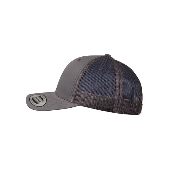 Flexfit Unisex Retro Trucker Cap, Klassische Trucker Cap mit Mesh-Rückseite, one Size, Darkgrey
