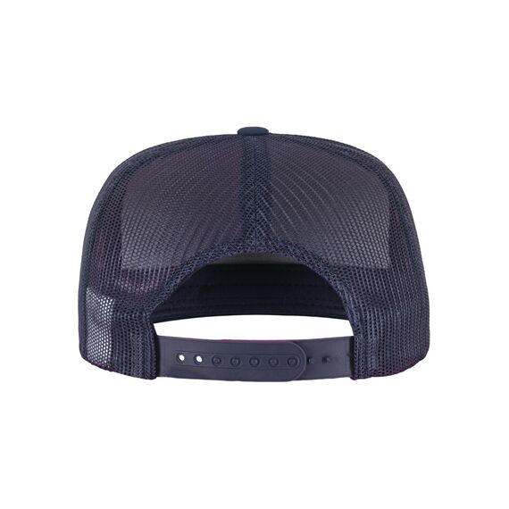 Flexfit Unisex Retro Trucker Cap, Klassische Trucker Cap mit Mesh-Rückseite, one Size, Navy