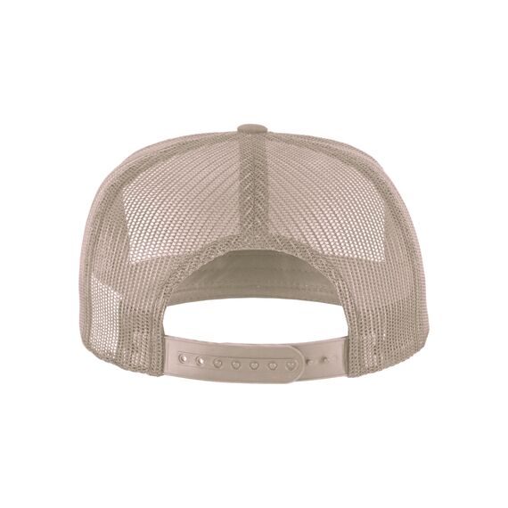 Flexfit Unisex Retro Trucker Cap, Klassische Trucker Cap mit Mesh-Rückseite, one Size, Khaki