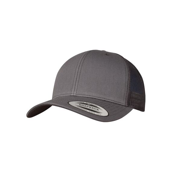 Flexfit Unisex Retro Trucker Cap, Klassische Trucker Cap mit Mesh-Rückseite, one Size, Darkgrey