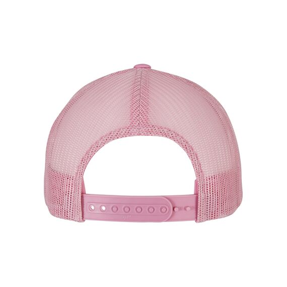 Flexfit Unisex Retro Trucker Cap, Klassische Trucker Cap mit Mesh-Rückseite, one Size, pink