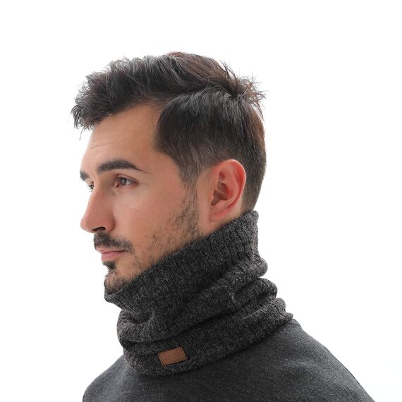 NovForth Winter Halsschlauch Herren Ski, Halswärmer Halstuch Männer Gesichtsschal Damen, Fleece Schal Schlauchtuch für Herren Gamaschenmaske, Winddichte Kreisschlaufenschals