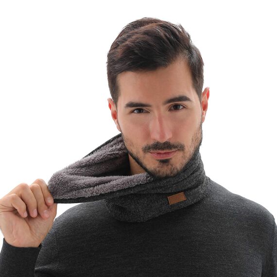 NovForth Winter Halsschlauch Herren Ski, Halswärmer Halstuch Männer Gesichtsschal Damen, Fleece Schal Schlauchtuch für Herren Gamaschenmaske, Winddichte Kreisschlaufenschals