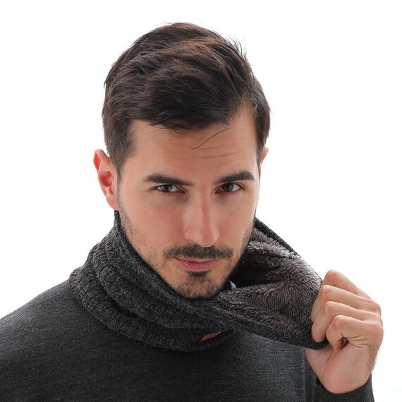 NovForth Winter Halsschlauch Herren Ski, Halswärmer Halstuch Männer Gesichtsschal Damen, Fleece Schal Schlauchtuch für Herren Gamaschenmaske, Winddichte Kreisschlaufenschals