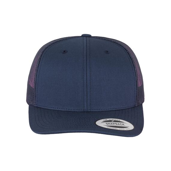 Flexfit Unisex Retro Trucker Cap, Klassische Trucker Cap mit Mesh-Rückseite, one Size, Navy