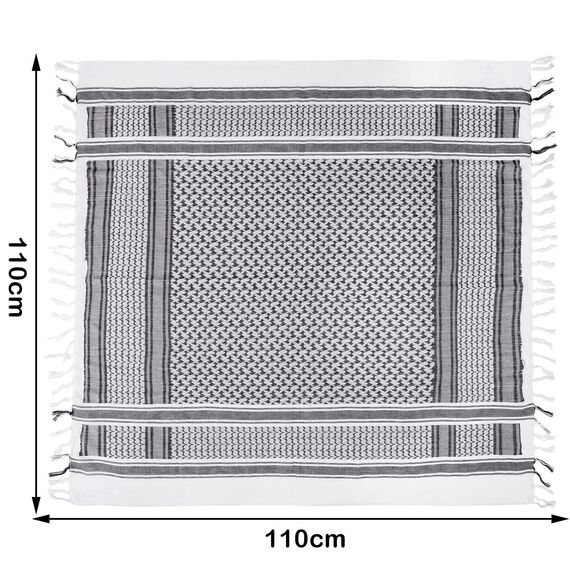 Chalier Fashion Shemagh Palästinenser Tuch 100% Baumwolle Militär Tactical Desert Schal Arabischer Wüsten Schals Unisex Halstuch Kopftuch Herrn und Damen MEHRWEG
