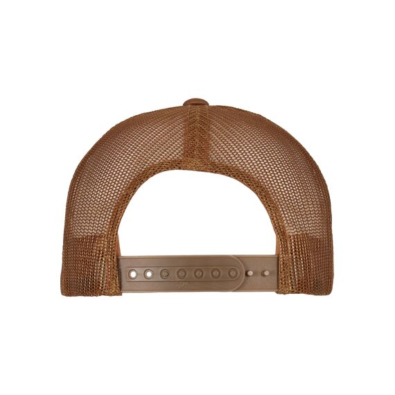 Flexfit Unisex Retro Trucker Cap, Klassische Trucker Cap mit Mesh-Rückseite, one Size, Caramel