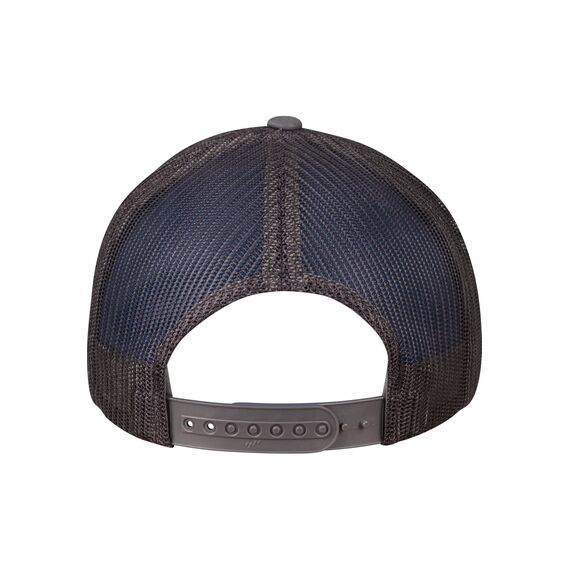 Flexfit Unisex Retro Trucker Cap, Klassische Trucker Cap mit Mesh-Rückseite, one Size, Darkgrey