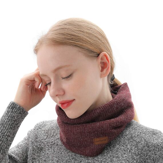 NovForth Winter Halsschlauch Herren Ski, Halswärmer Halstuch Männer Gesichtsschal Damen, Fleece Schal Schlauchtuch für Herren Gamaschenmaske, Winddichte Kreisschlaufenschals