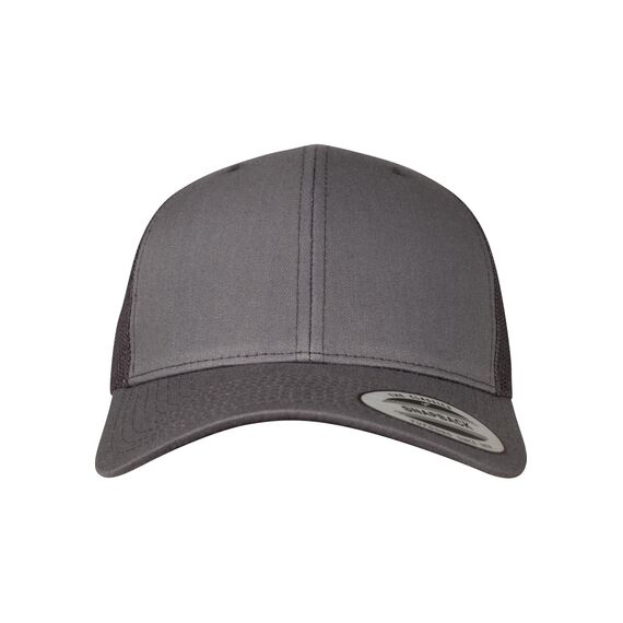 Flexfit Unisex Retro Trucker Cap, Klassische Trucker Cap mit Mesh-Rückseite, one Size, Darkgrey