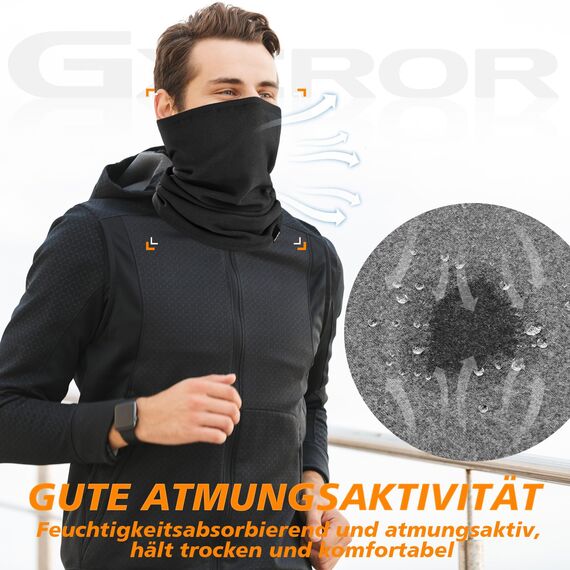 GXCROR Winter Schal Schlauchschal Fleece Loop Schal Halstuch Halswärmer Multifunktionstuch Kaschmir schal Neckwarmer für Herren & Damen