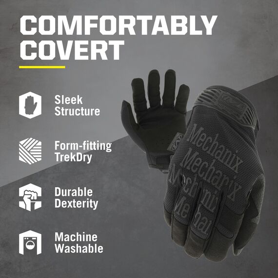 Mechanix Wear - Original Covert Handschuhe (Small, Schwarz)