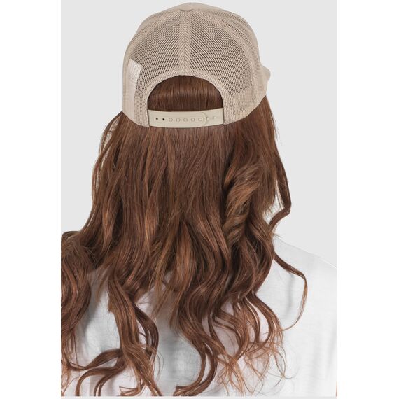 Flexfit Unisex Retro Trucker Cap, Klassische Trucker Cap mit Mesh-Rückseite, one Size, Khaki