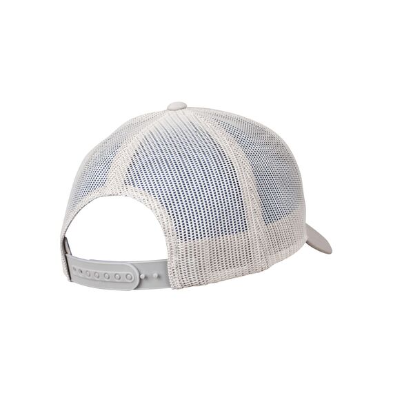 Flexfit Unisex Retro Trucker Cap, Klassische Trucker Cap mit Mesh-Rückseite, one Size, Silver