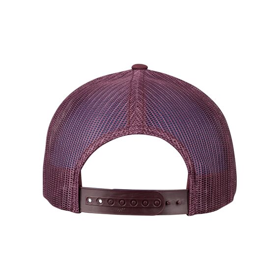 Flexfit Unisex Retro Trucker Cap, Klassische Trucker Cap mit Mesh-Rückseite, one Size, Maroon