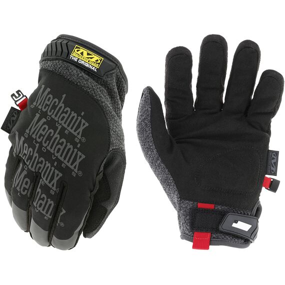 Mechanix Wear Original® Covert Handschuhe (Large, Vollständig schwarz) & ColdWork Original WinterHandschuhe (groß, schwarz/grau), Grau/Schwarz