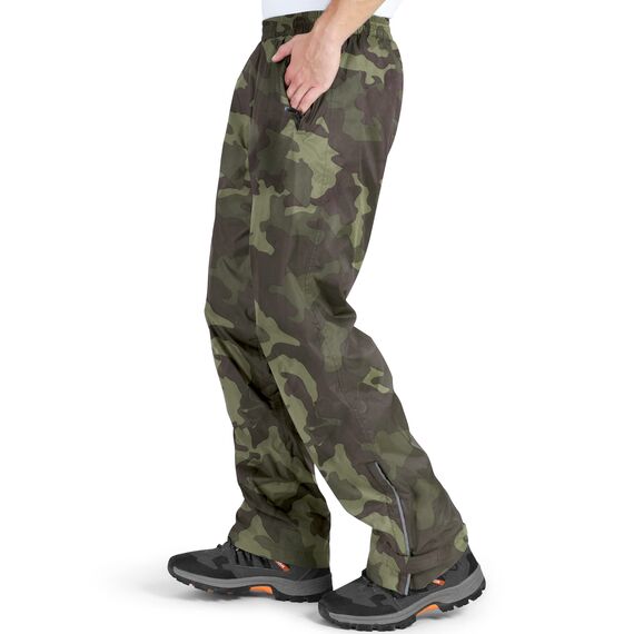33,000ft wasserdichte Regenhose für Herren Leichte Regenhose Winddichte Outdoorhose zum Wandern Camping Golf Jagdtarnung XL /30L
