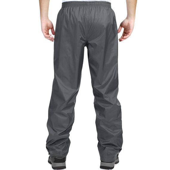 33,000ft wasserdichte Regenhose für Herren Leichte Regenhose Winddichte Outdoorhose zum Wandern Camping Golf Grau L /28L