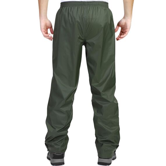 33,000ft wasserdichte Regenhose für Herren Leichte Regenhose Winddichte Outdoorhose zum Wandern Camping Golf Armeegrün S 30L