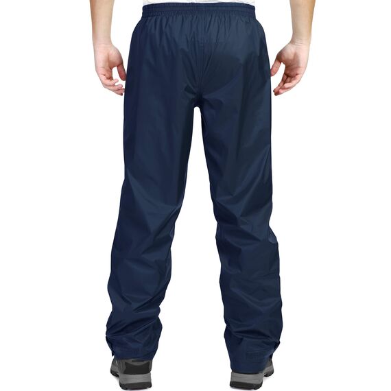 33,000ft wasserdichte Regenhose für Herren Leichte Regenhose Winddichte Outdoorhose zum Wandern Camping Golf Blau S /28L