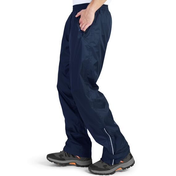 33,000ft wasserdichte Regenhose für Herren Leichte Regenhose Winddichte Outdoorhose zum Wandern Camping Golf Blau XS /34L