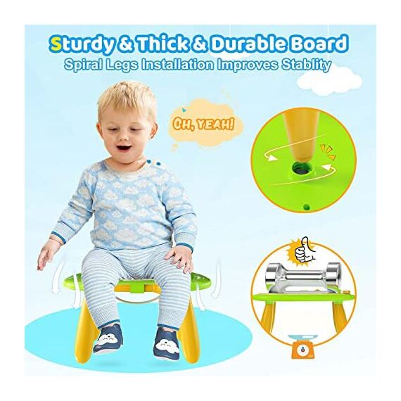 Kikidex Kleinkinder Spielzeug Alter 1-3, Magnetisch Zaubertafel, Mädchen Spielzeug für 1-2 Jahre, Magic Painting Board Lernspielzeug für 1 2 3 Jahre Baby Kinder, Geburtstag Geschenk (Grün)