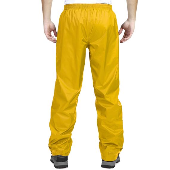 33,000ft wasserdichte Regenhose für Herren Leichte Regenhose Winddichte Outdoorhose zum Wandern Camping Golf Gelb 2XL /34L