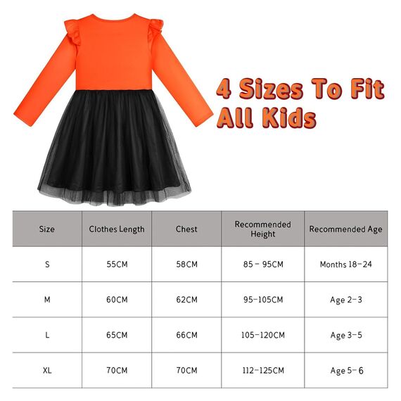 KYOEOE 3er Kürbis Kostüm Kinder Set,Halloween Kostüm Kleinkind Kürbis Kleid mit Haarreif ＆ Tasche,2-3 Jahre Kürbiskostüm Baby Mädchen Pumpkin Costume Halloween Fancy Dress Outfits Cosplay Kostüme