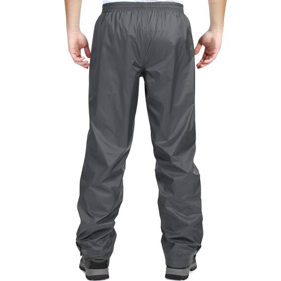33,000ft Men's Rain Pants, Lightweight Waterproof Rain Over Pants, Windproof Outdoor Pants for Hiking, Fishing Grey