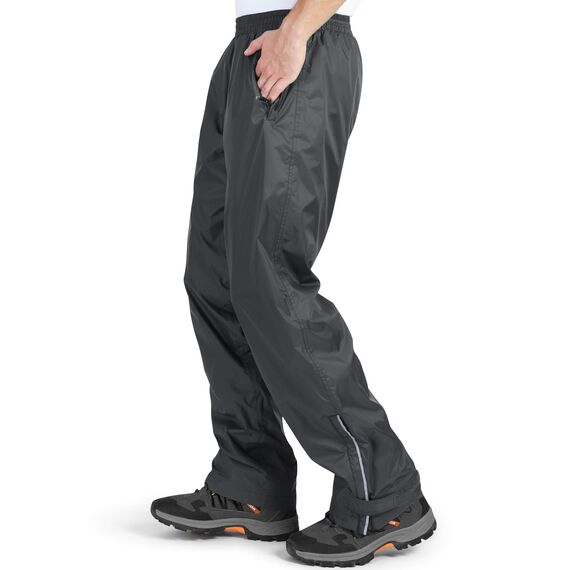 33,000ft wasserdichte Regenhose für Herren Leichte Regenhose Winddichte Outdoorhose zum Wandern Camping Golf Grau 2XL /28L