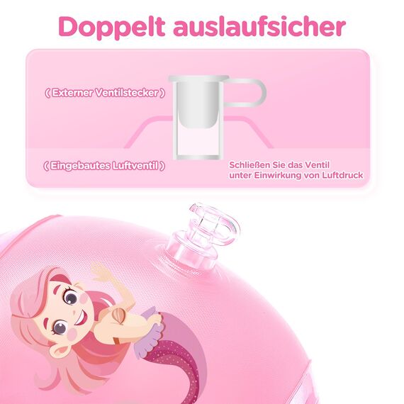 WEARXI Schwimmflügel ab 1 Jahr, Schwimmflügel Kinder 3-6/2 Jahre, Schwimmring ab 1 Jahr, Schwimmweste Kinder 2 Jahre, Schwimmweste 3-6 Empfohlenes Gewicht 5-25KG