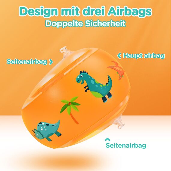 WEARXI Schwimmflügel ab 1 Jahr, Kinder 2-6 Jahre, Schwimmring, Schwimmweste, Empfohlenes Gewicht 5-25KG
