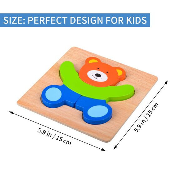 Geschenk 1 2 3 Jahr Mädchen Junge, Holzspielzeug Ab 1 2 3 Jahren Baby, Holzpuzzle Babyspielzeug Ab 1 2 Jahr Kinder Junge Mädchen Motorikspielzeug Kinder Ab 1 2 Jahr Montessori Vorschule Lernspielzeug