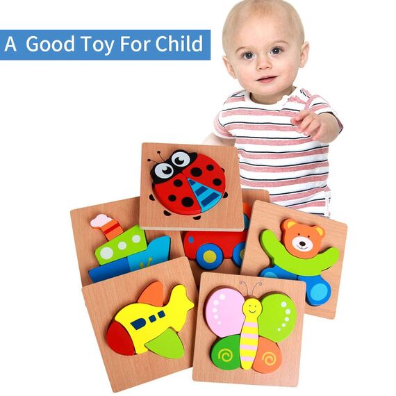 Holzpuzzle Spielzeug Ab 1 2 Jahr, Montessori Holzspielzeug Ab 1 2 3 Jahre Kinder Junge Mädchen, Geschenk 1 Jahr Mädchen Junge Geschenke Zum 1 Geburtstag, Lernspielzeug 12-36 Monate Baby Geschenk Jung