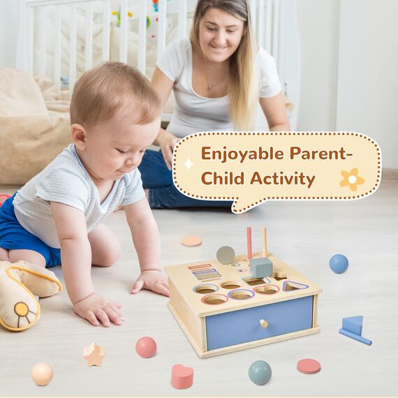 Arbolisse Montessori Spielzeug ab 1 2 3 Jahr, Holzspielzeug Kinder Farbe Sortierspiel Baby Spielzeug 1 Jahr Kinderspielzeug ab 1-3 Jahre Geschenk Mädchen Jungen Motorikspielzeug Lernspiele ab 1 Jahr
