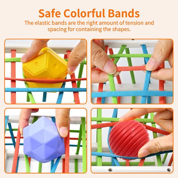 Mailesi Montessori Baby Spielzeug ab 1 Jahr, Motorikspielzeug Feinmotorische Fähigkeiten Vorschule Lerngeschenk, 9 Stück Bunte Formsortierer für Kleinkinder Mädchen Junge 1 2 3 Jahre alt
