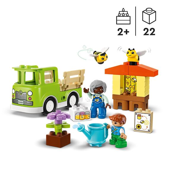 LEGO 10419 DUPLO Town Imkerei und Bienenstöcke, Lernspielzeug für Kleinkinder & DUPLO Wilde Tiere Afrikas, Lernspielzeug für Jungen und Mädchen ab 2 Jahre