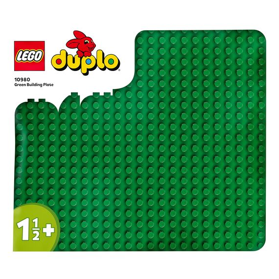 LEGO DUPLO Town Imkerei und Bienenstöcke, Lernspielzeug & DUPLO Bauplatte in Grün, Grundplatte für DUPLO Sets, Konstruktionsspielzeug für Kleinkinder 10980