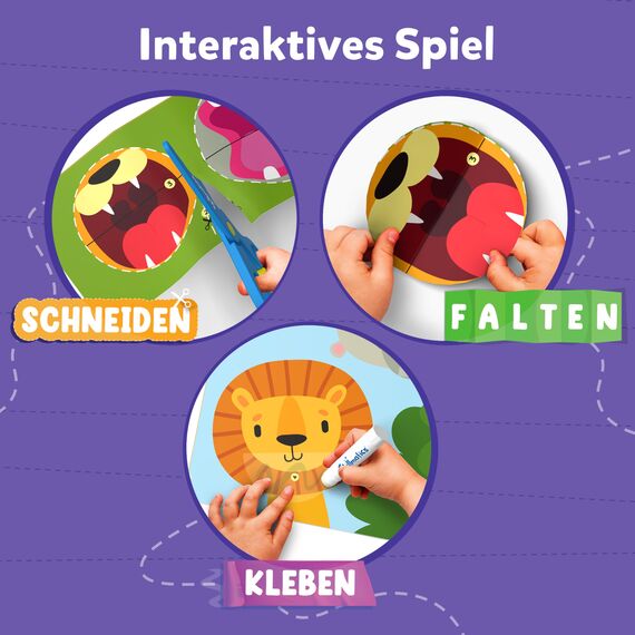 Skillmatics Kunst & Bastelaktivität- Schnippel Spaß! Scherenfähigkeiten üben, Bastelsets, Geschenke für Kleinkinder, Mädchen und Jungen im Alter von 3, 4, 5, 6, 7, Reisespielzeug